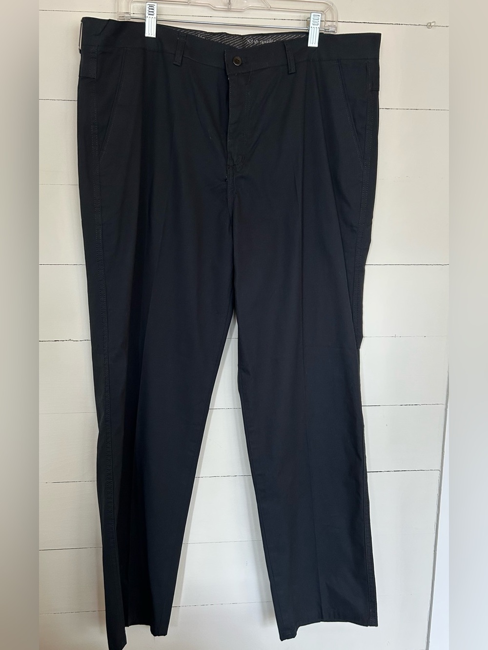 Men's NWT Black Dress Pants - Classic Formal Trousers Size 38 - Picture 2 of 5